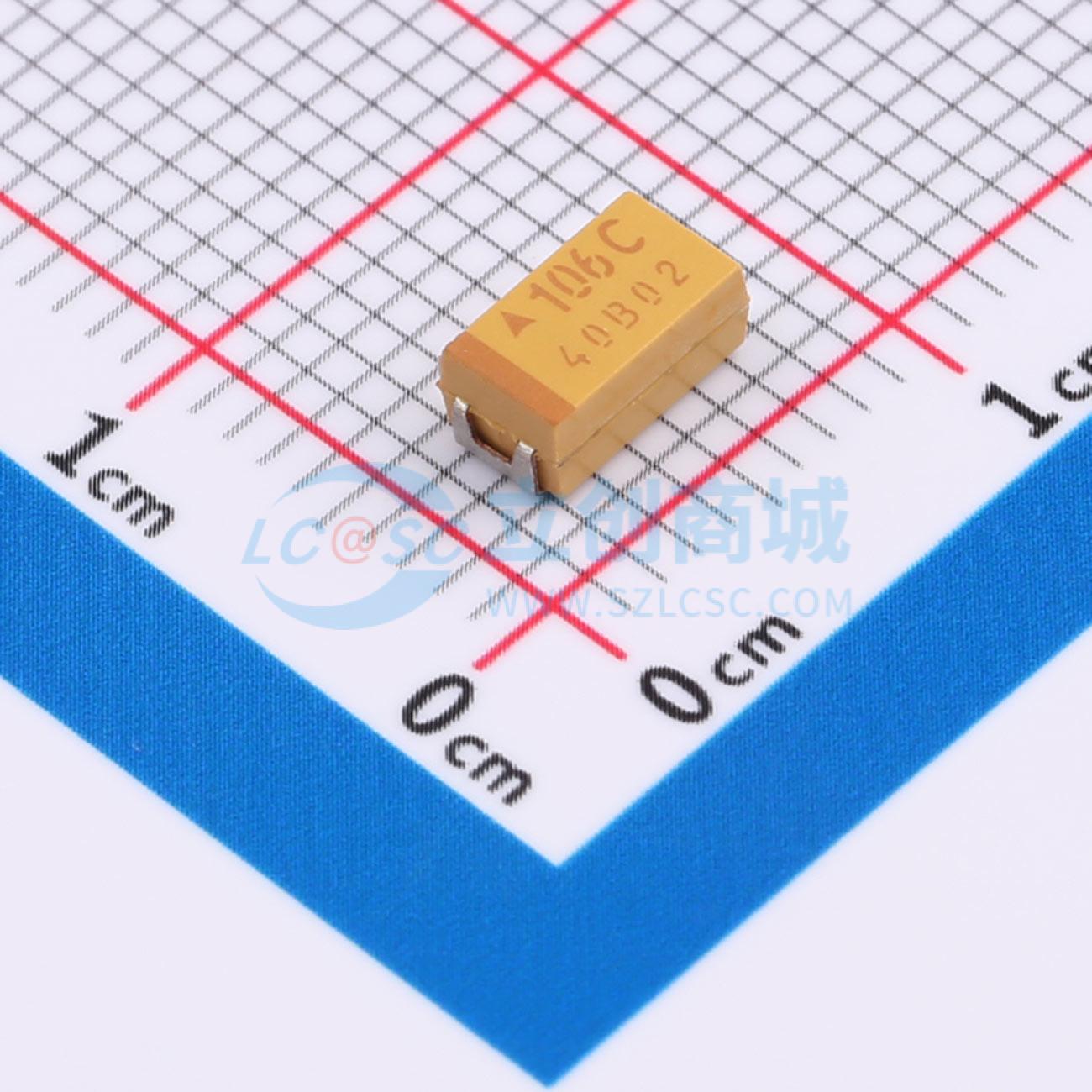 点击查看大图 TAJC106M016TNJ实物图