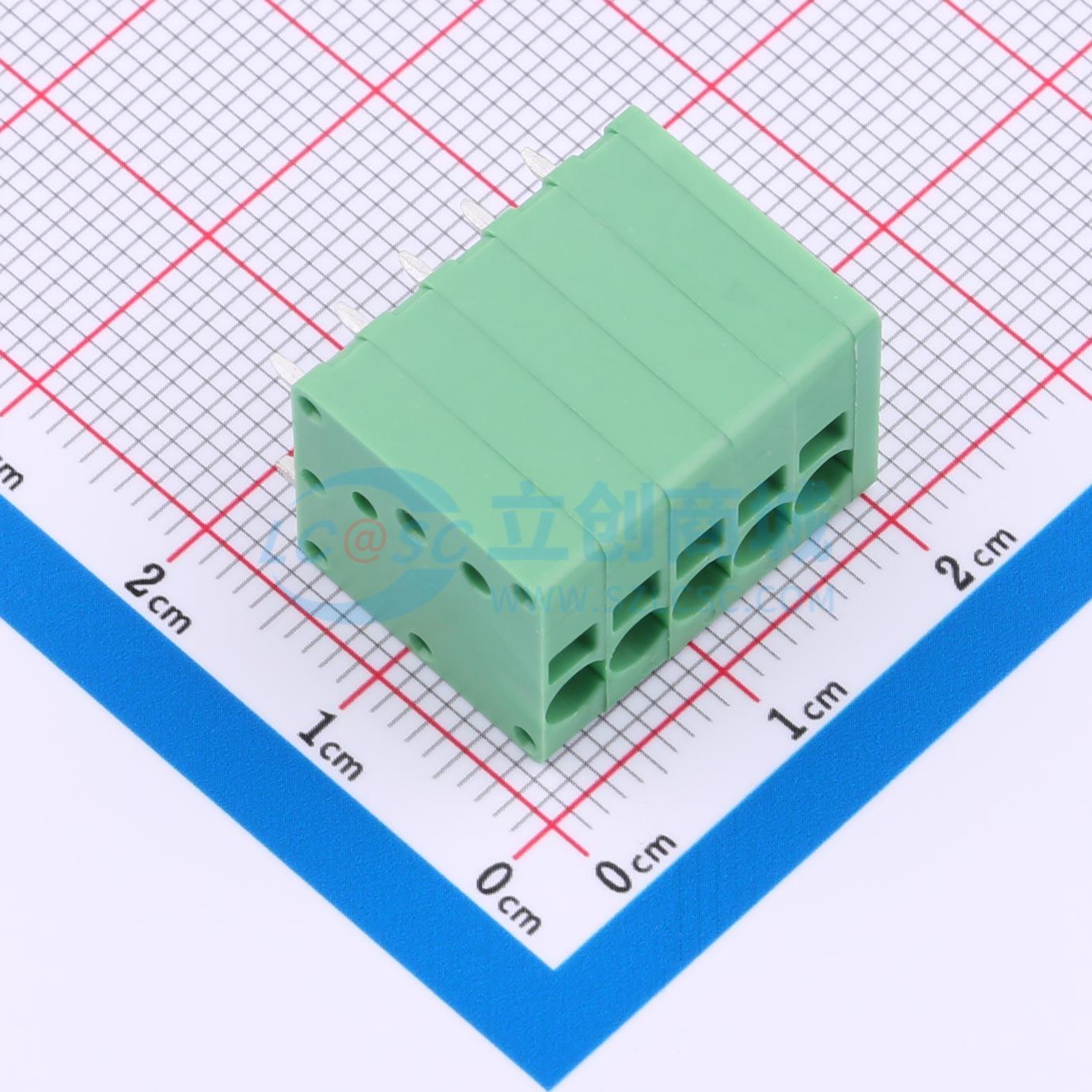 点击查看大图 MX205V-3.5-05P-GN01-Cu-A实物图