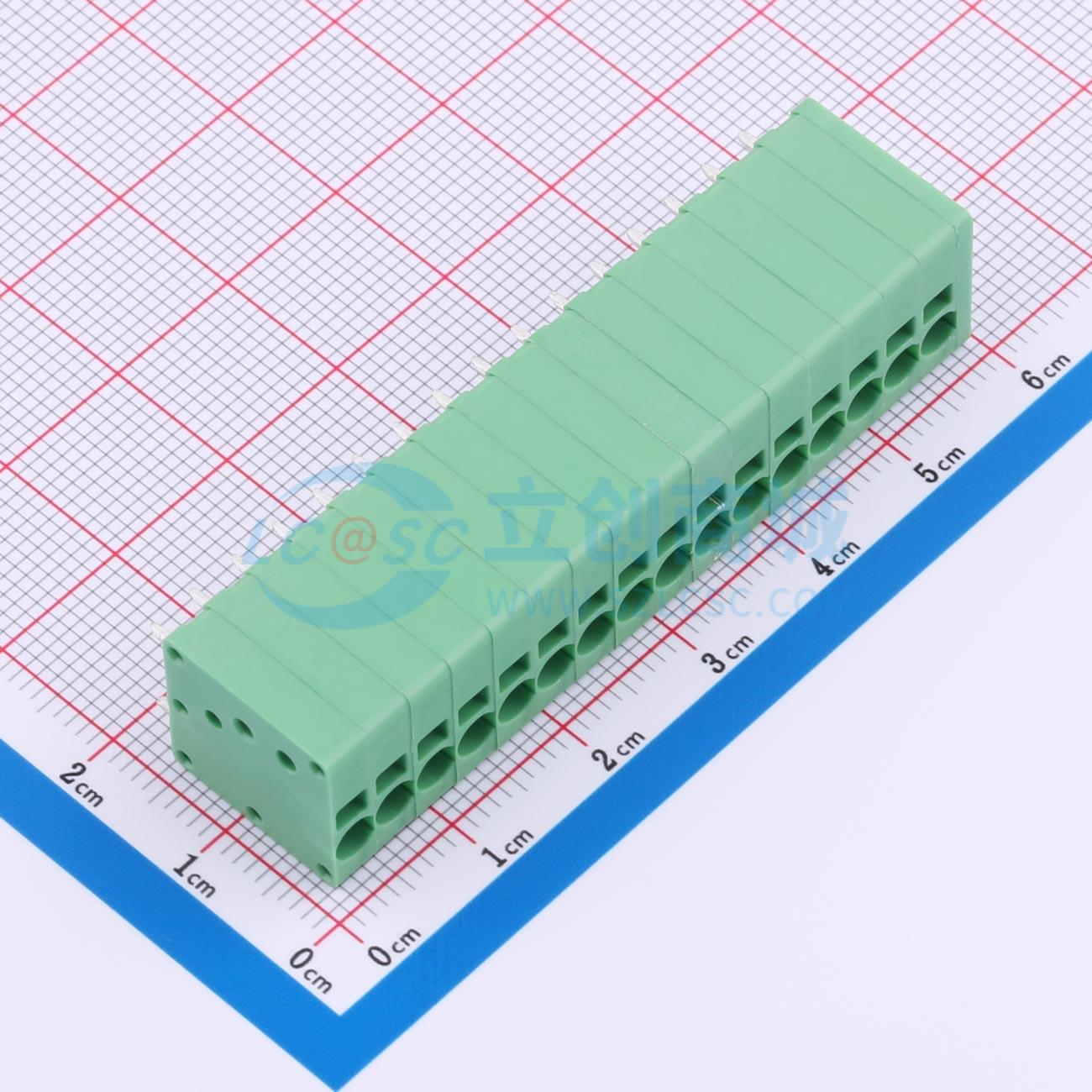 点击查看大图 MX205V-3.5-16P-GN01-Cu-A实物图