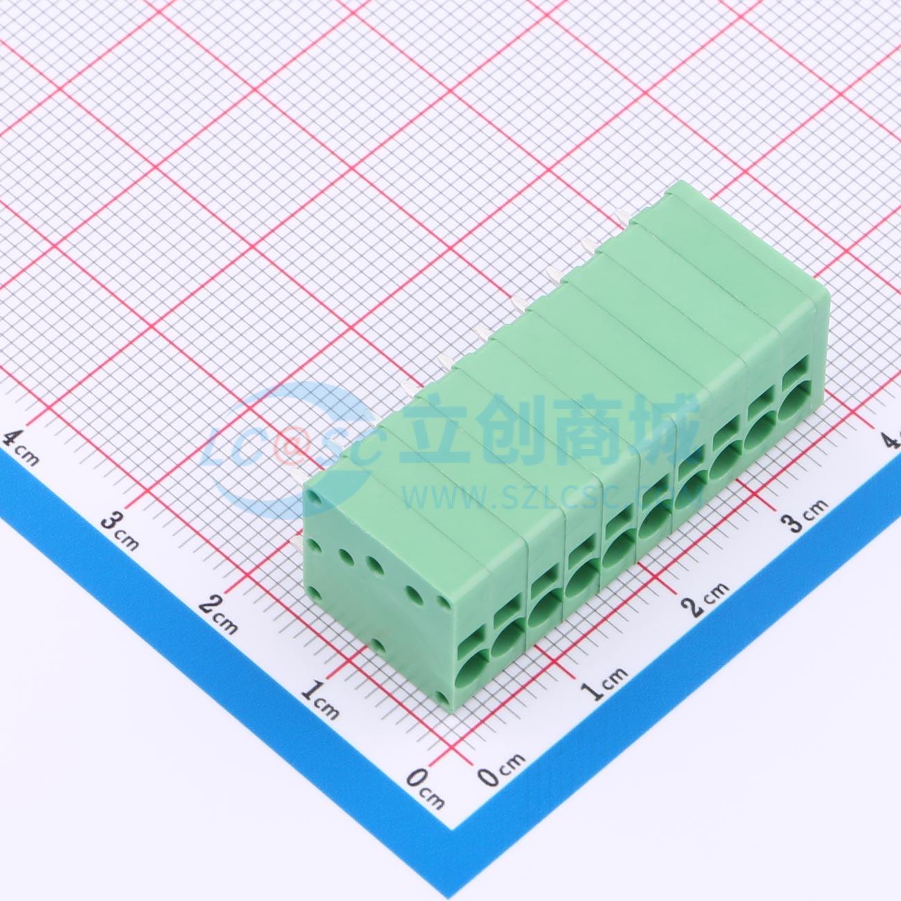 点击查看大图 MX205V-3.5-10P-GN01-Cu-A实物图