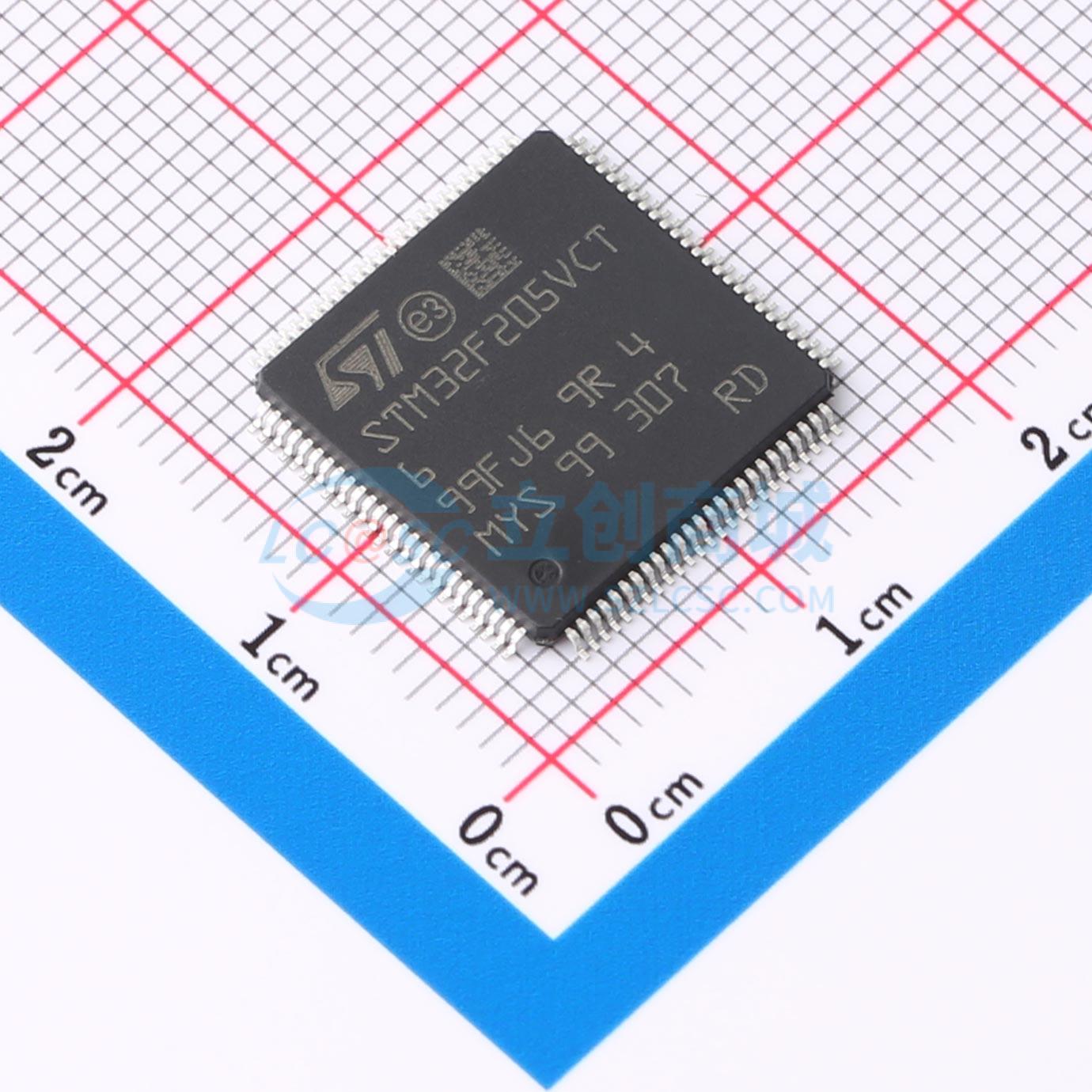 点击查看大图 STM32F205VCT6TR实物图