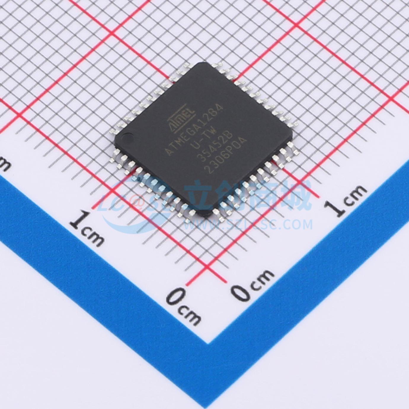 点击查看大图 ATMEGA1284-AUR实物图