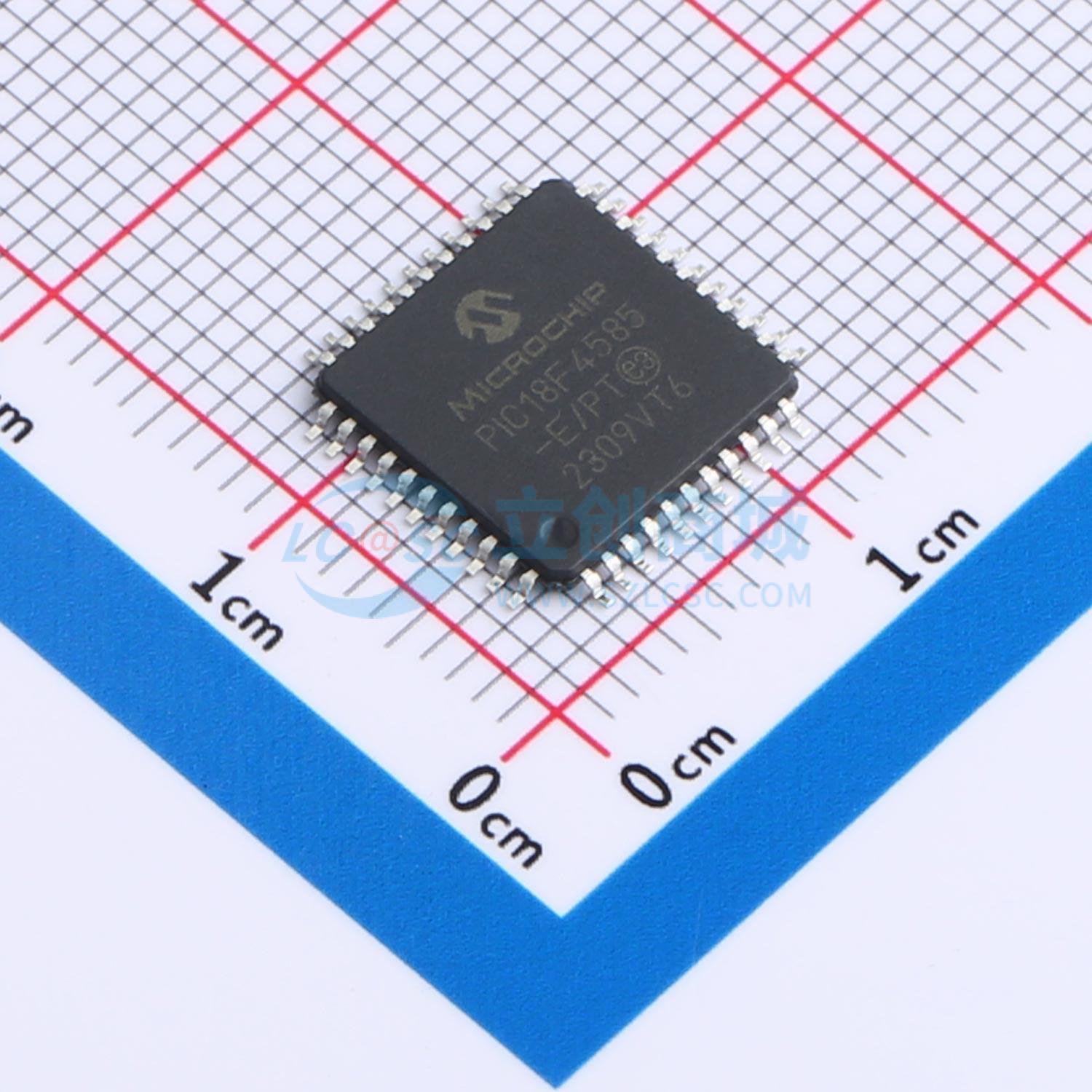 点击查看大图 PIC18F4585-E/PT实物图