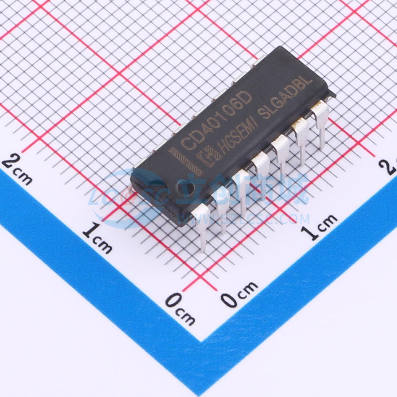 点击查看大图 CD40106DE实物图