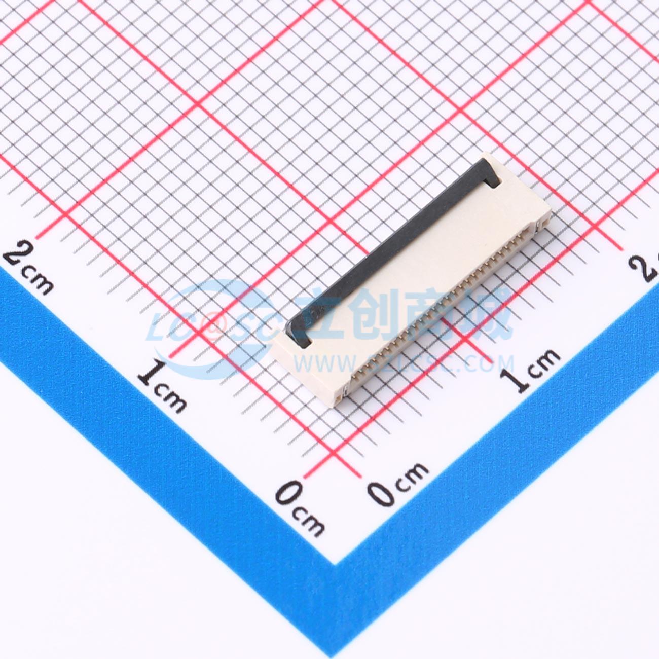 ZX-0.5FPC-HWSX-H2-26P实物图