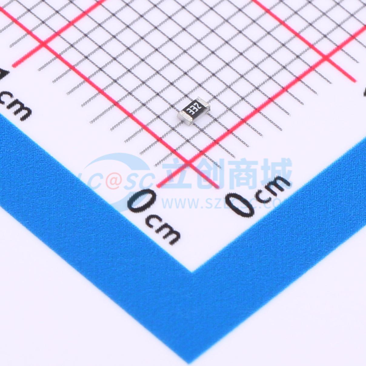 点击查看大图 FRQ0603J332 TS实物图
