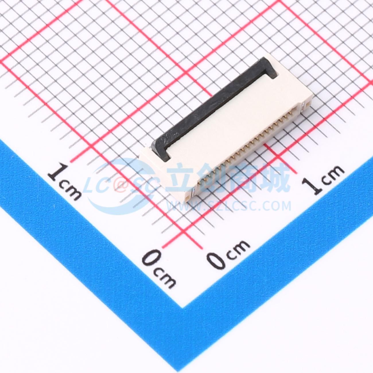 ZX-0.5FPC-HWSX-H2-20P实物图