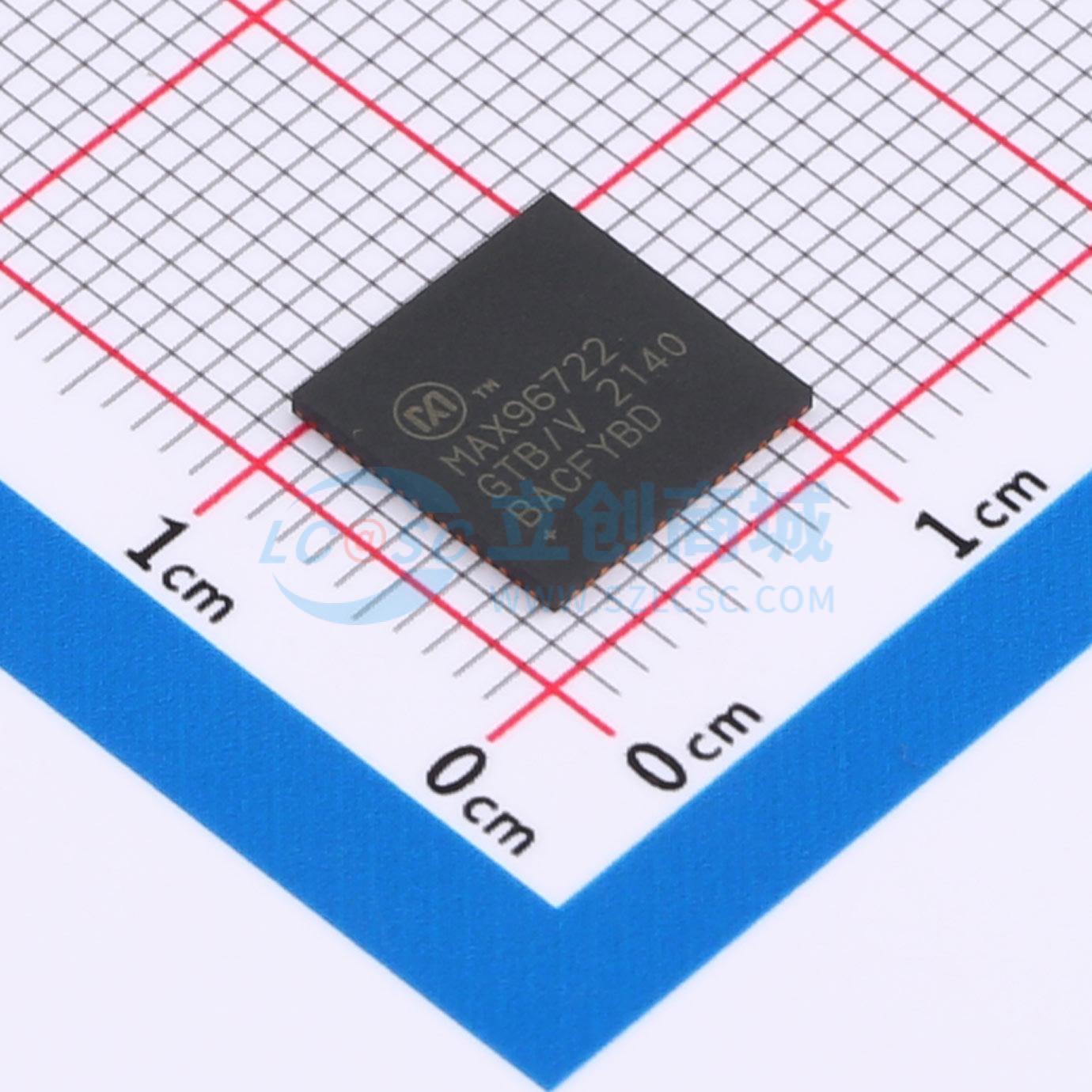 MAX96722GTB/V+T实物图