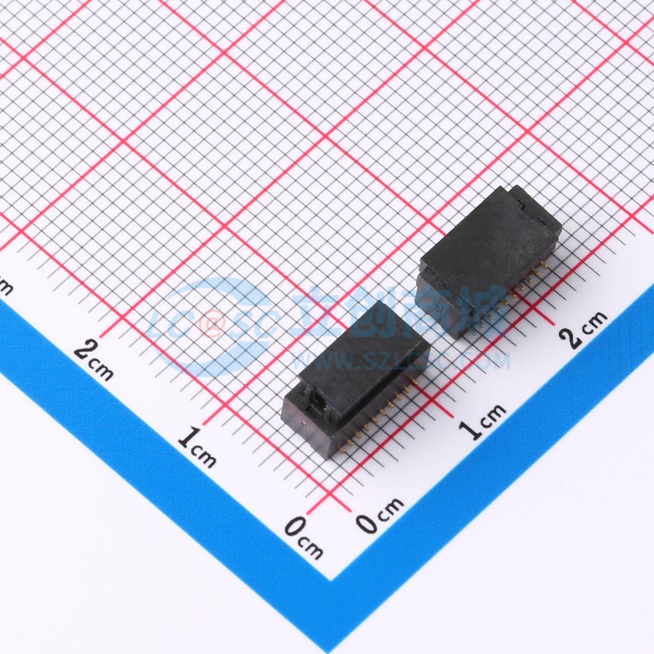 点击查看大图 XDBM/F-0885-2*10PIN实物图