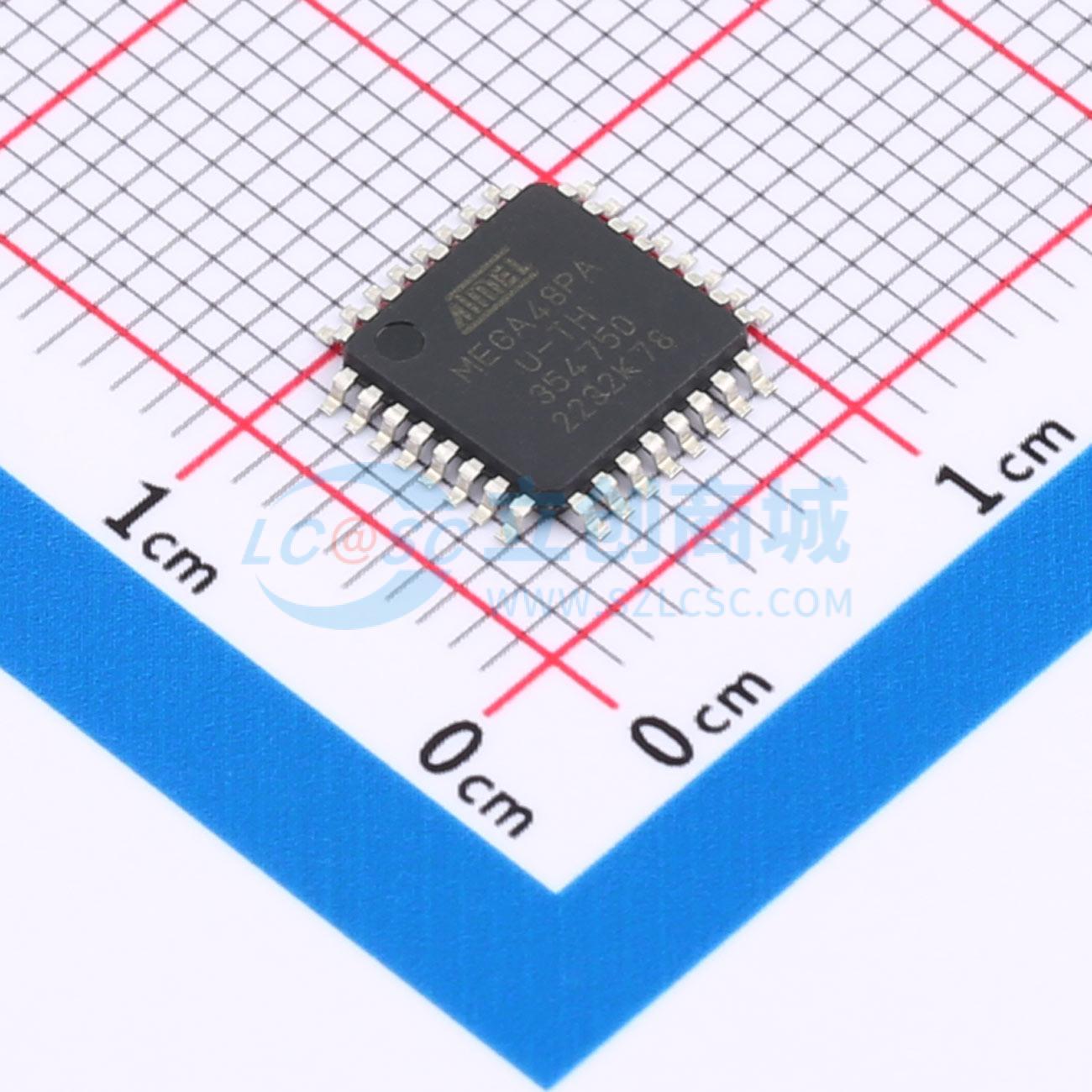 ATMEGA48PA-AU实物图