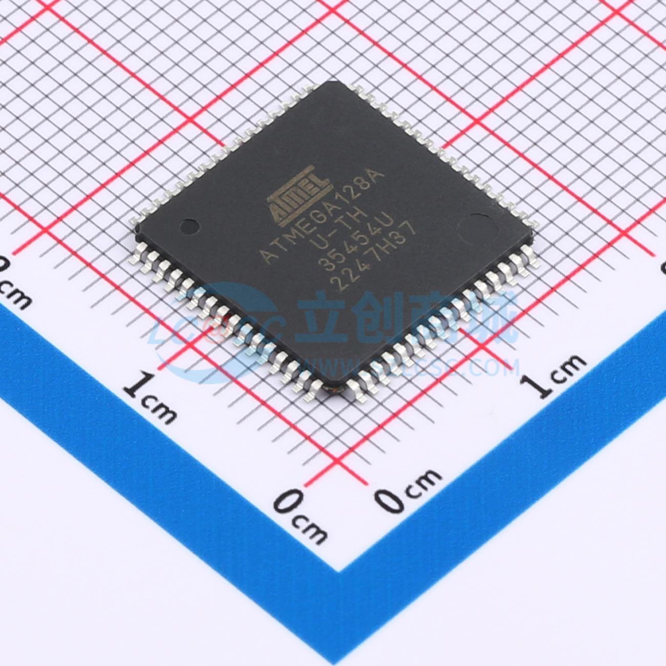 ATMEGA128A-AU实物图