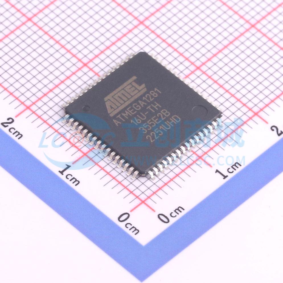 ATMEGA1281-16AU实物图