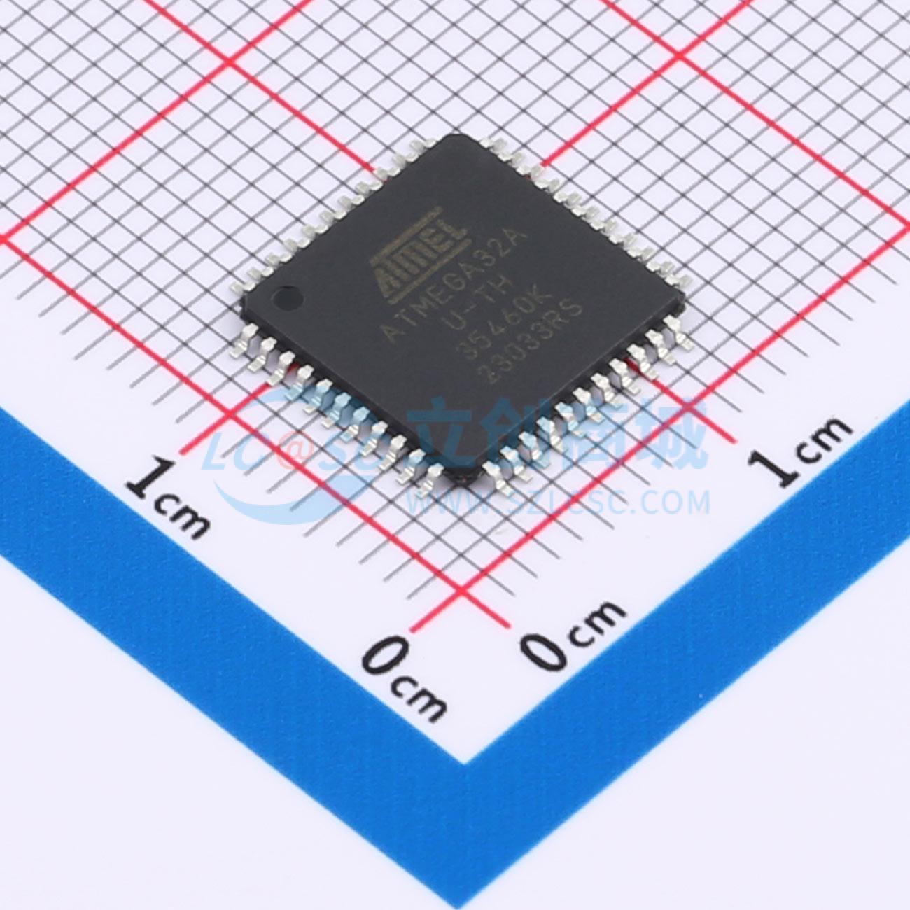 ATMEGA32A-AU实物图