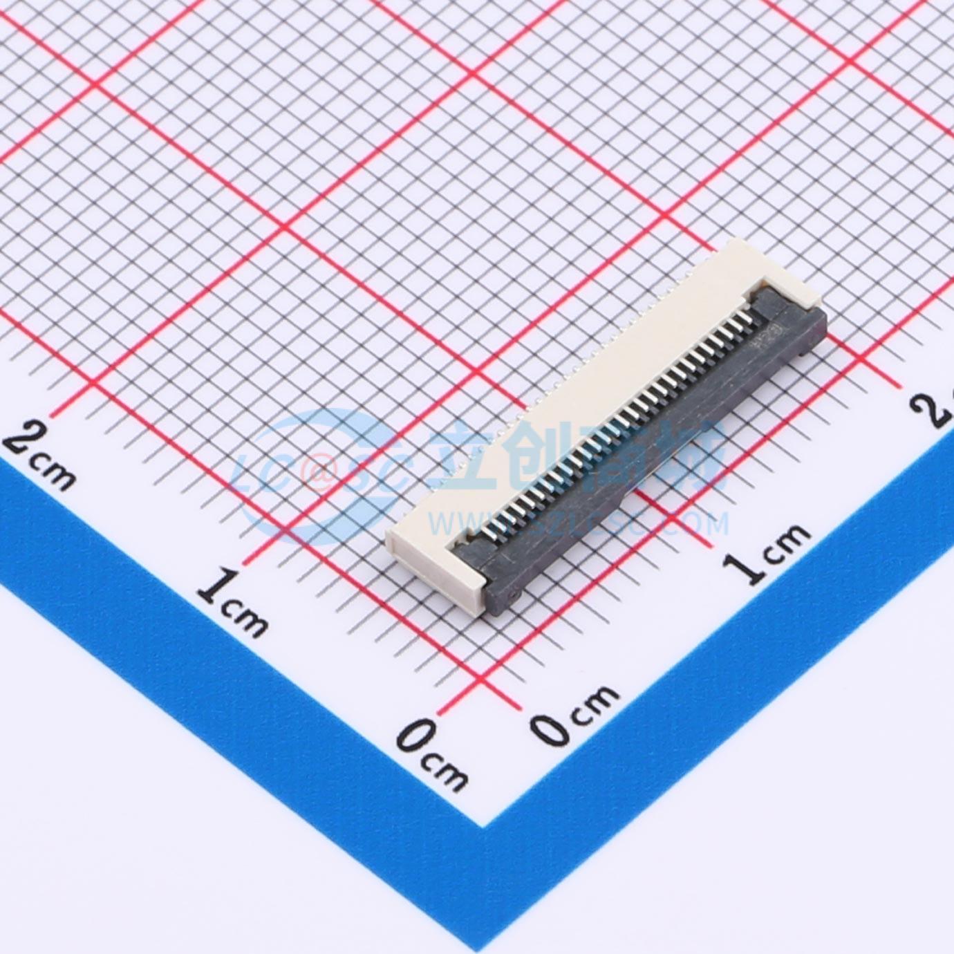 ZX-0.5FPC-FWX-H2-28P实物图