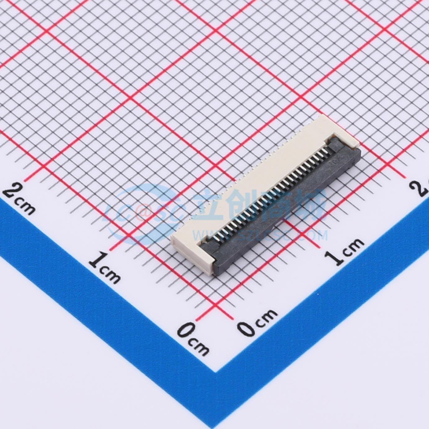 点击查看大图 ZX-0.5FPC-FWX-H2-26P实物图