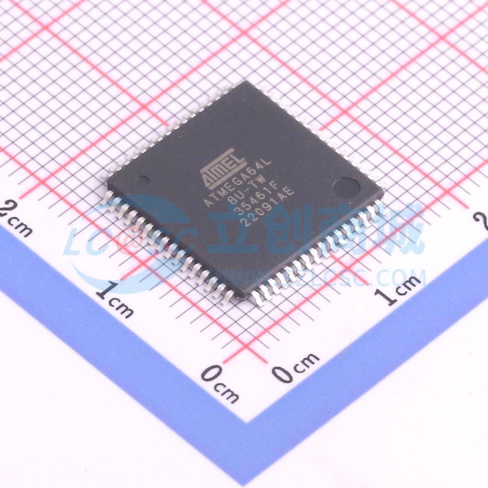 点击查看大图 ATMEGA64L-8AU实物图