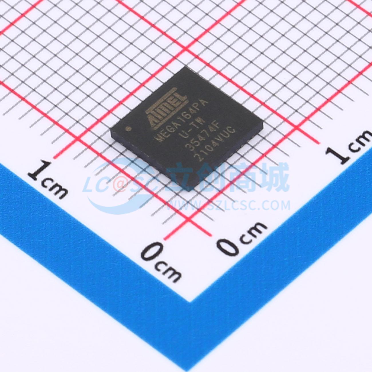 点击查看大图 ATMEGA164PA-MU实物图