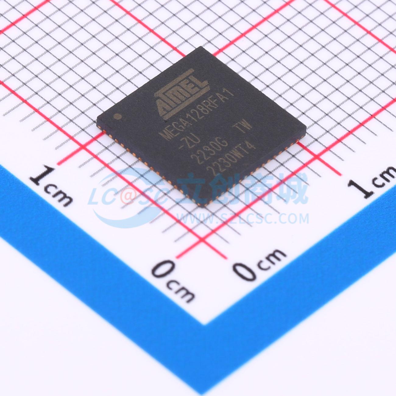 点击查看大图 ATMEGA128RFA1-ZU实物图