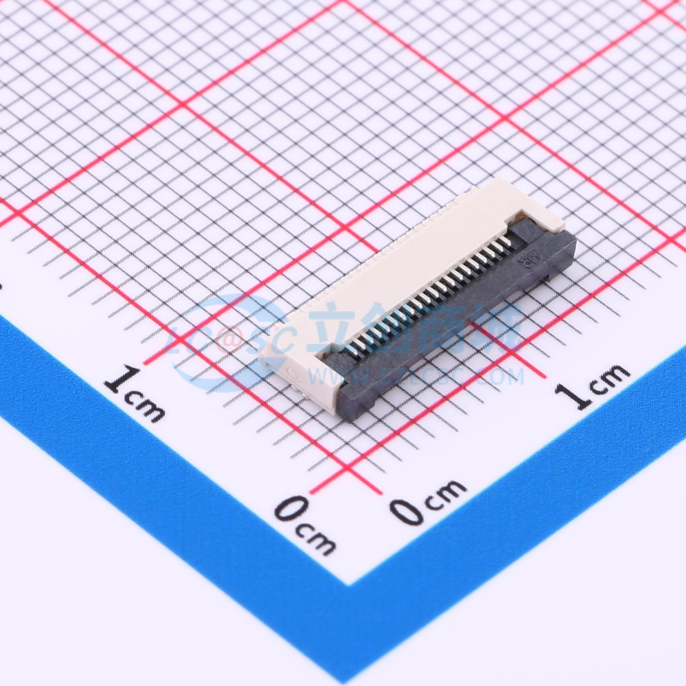 点击查看大图 MXFPCW01-0501-20P-20H-A实物图