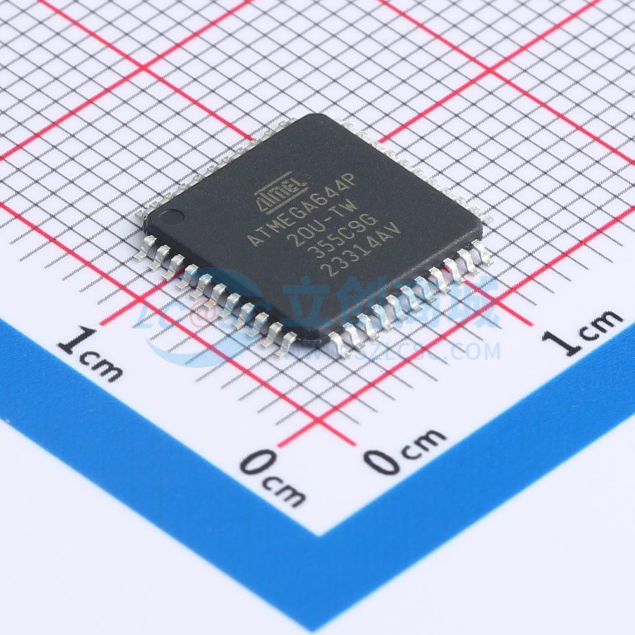 点击查看大图 ATMEGA644P-20AUR实物图