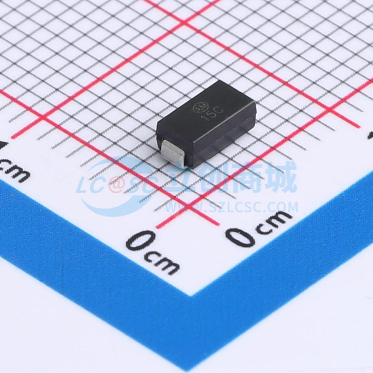 点击查看大图 P4SMA15CA实物图