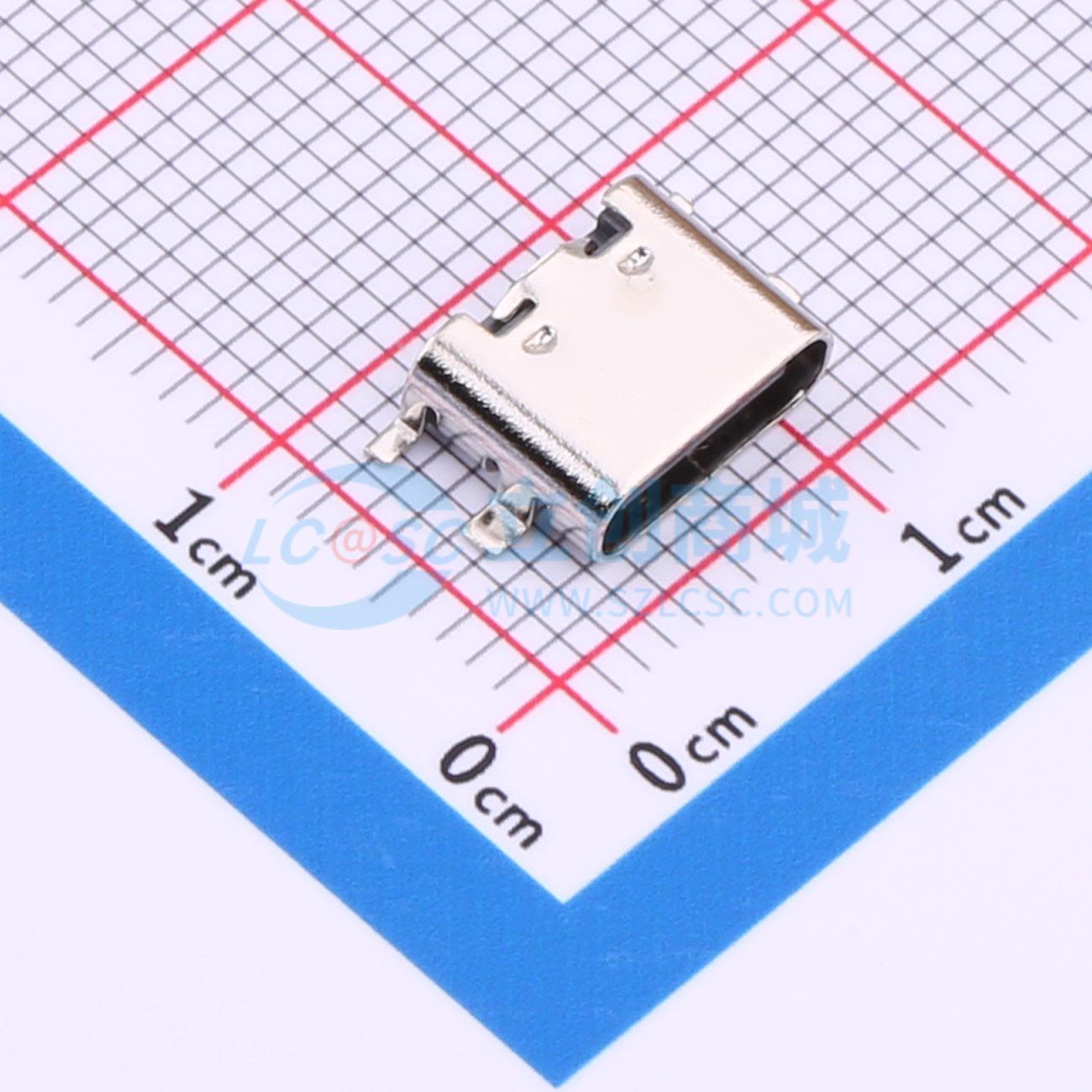 点击查看大图 TYPE-C 6P QTWT实物图