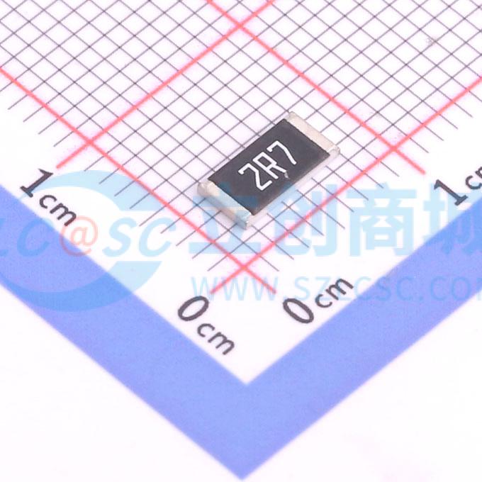 点击查看大图 HoRS2512-2W-2R7-5%实物图