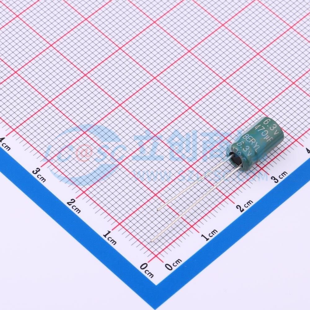 点击查看大图 RC6R3M471LO6.3*11TH-2B1Et实物图