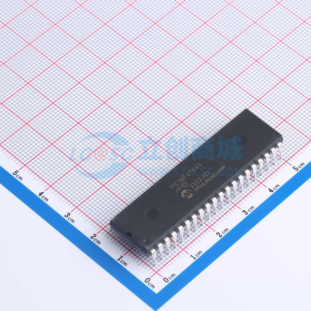 点击查看大图 PIC18F47K40-I/P实物图