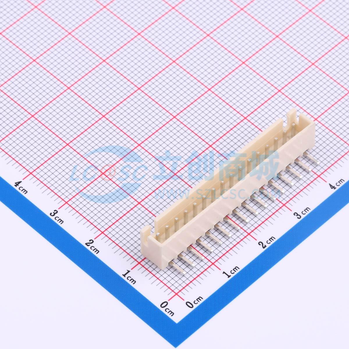 点击查看大图 2.54mm-16P WZ MS实物图