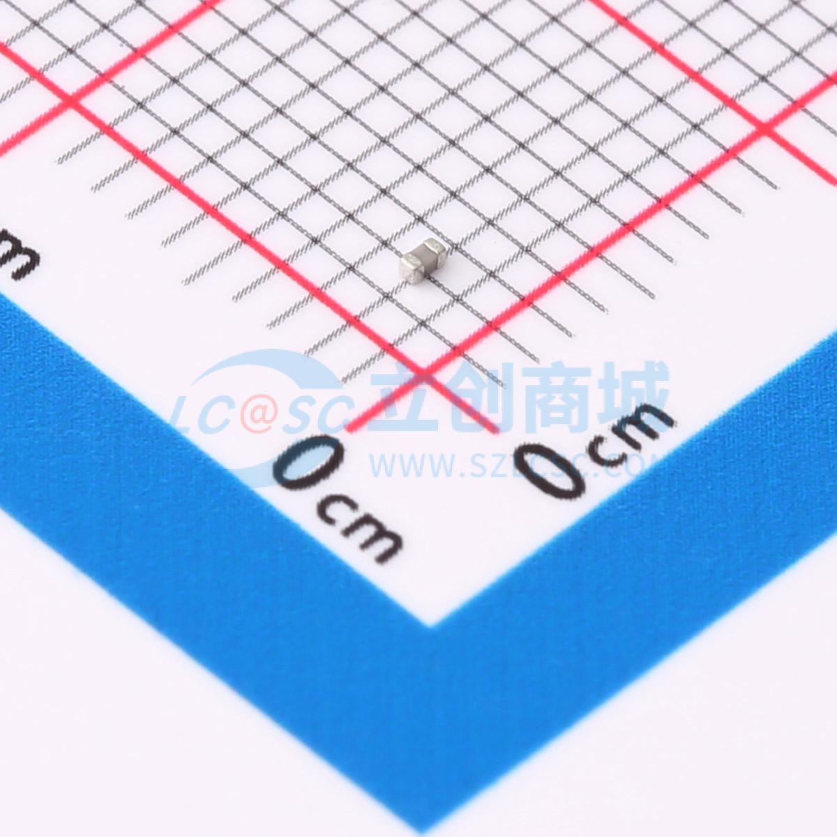 点击查看大图 CC0402JRNPO0BN102实物图