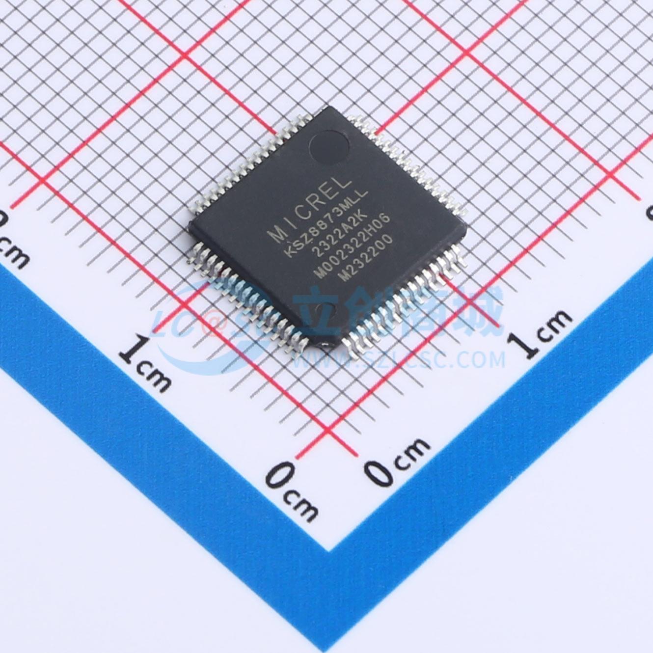 点击查看大图 KSZ8873MLL实物图