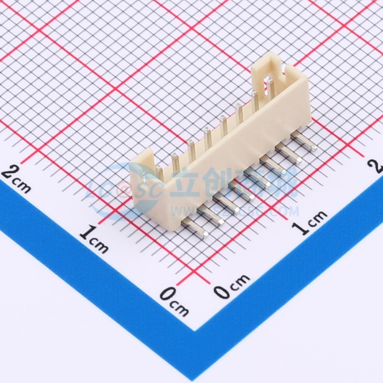 HX 2.0mm-8P WZ-MS实物图
