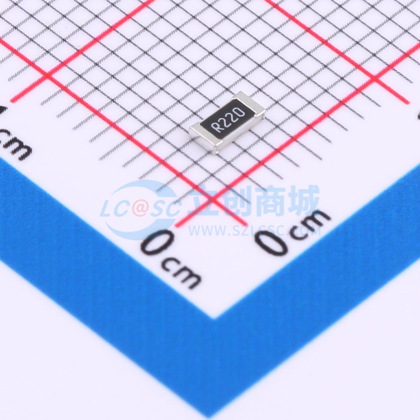 点击查看大图 RCWE1206R220FKEA实物图