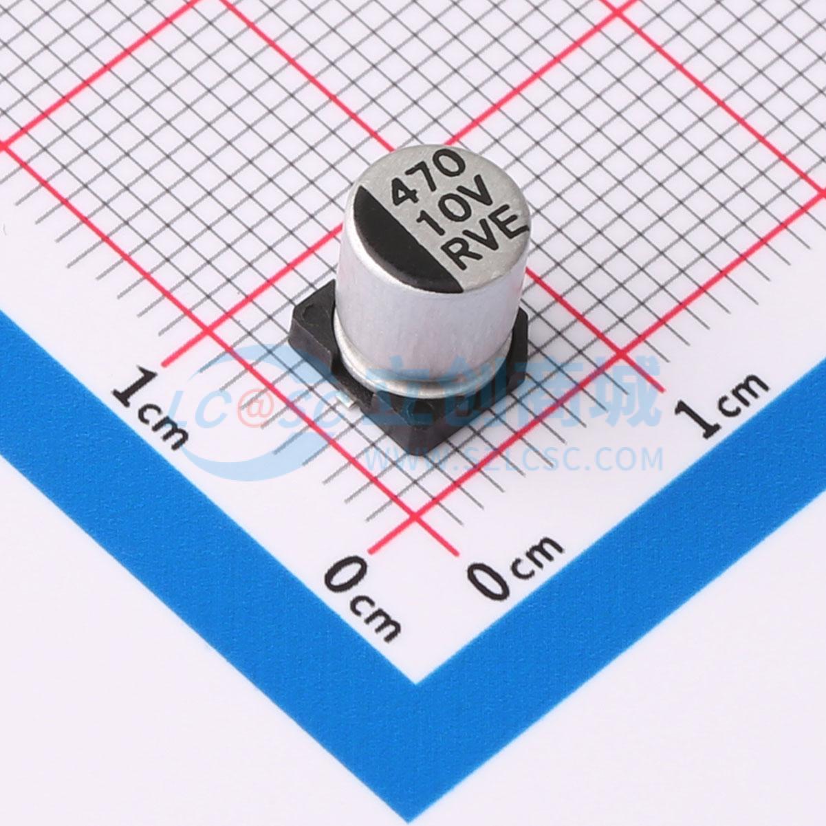 点击查看大图 RVE1A471M0607实物图