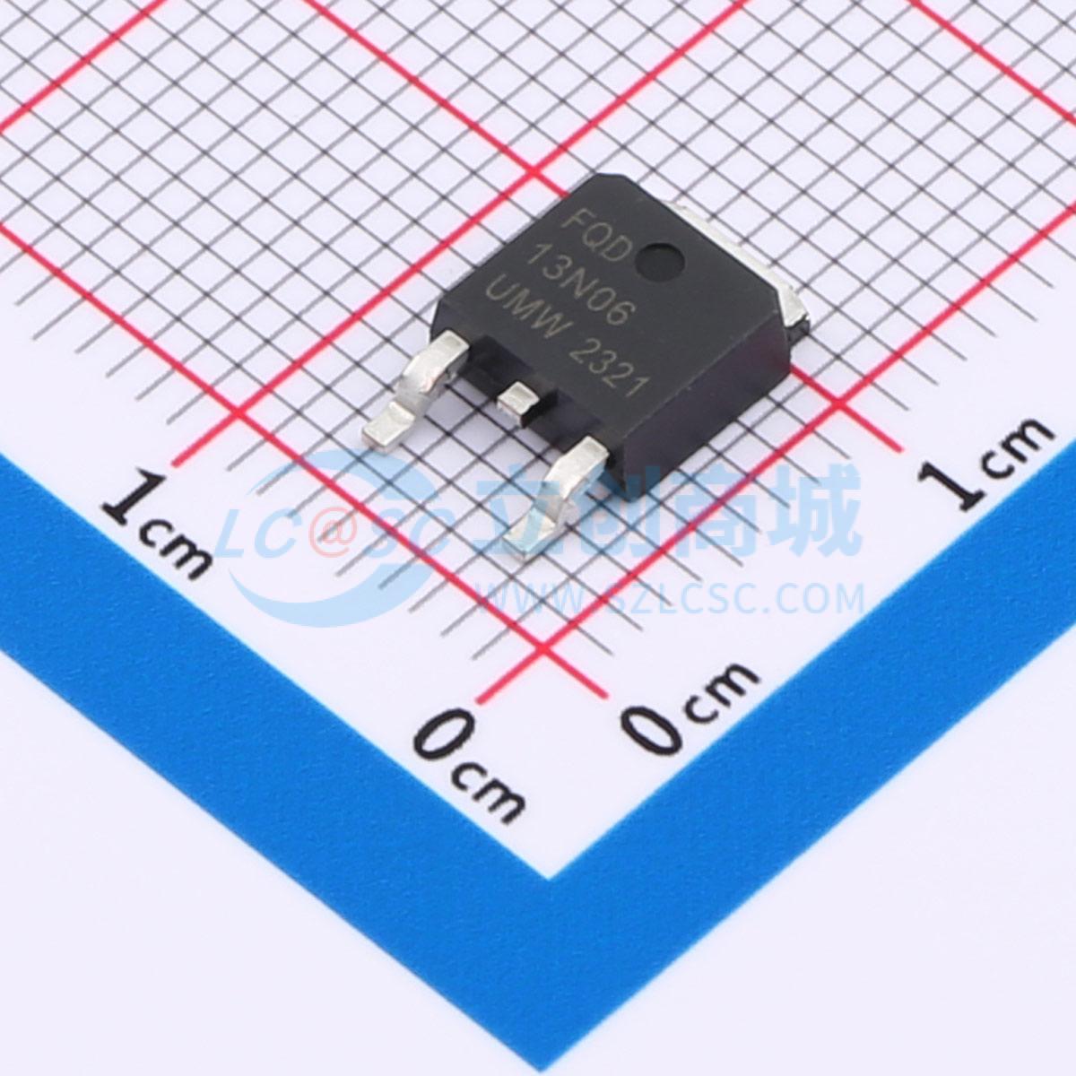 点击查看大图 FQD13N06LTM(UMW)实物图
