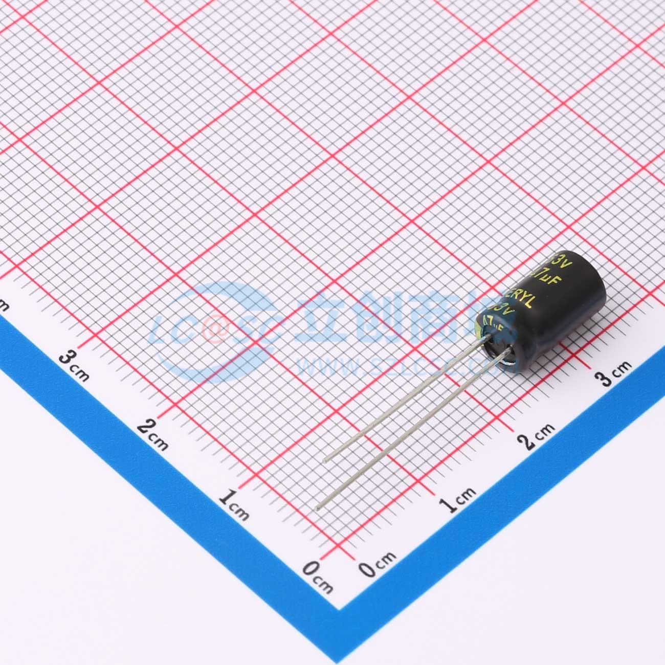 点击查看大图 RG063M470LO6.3*11TA-1A1Et实物图