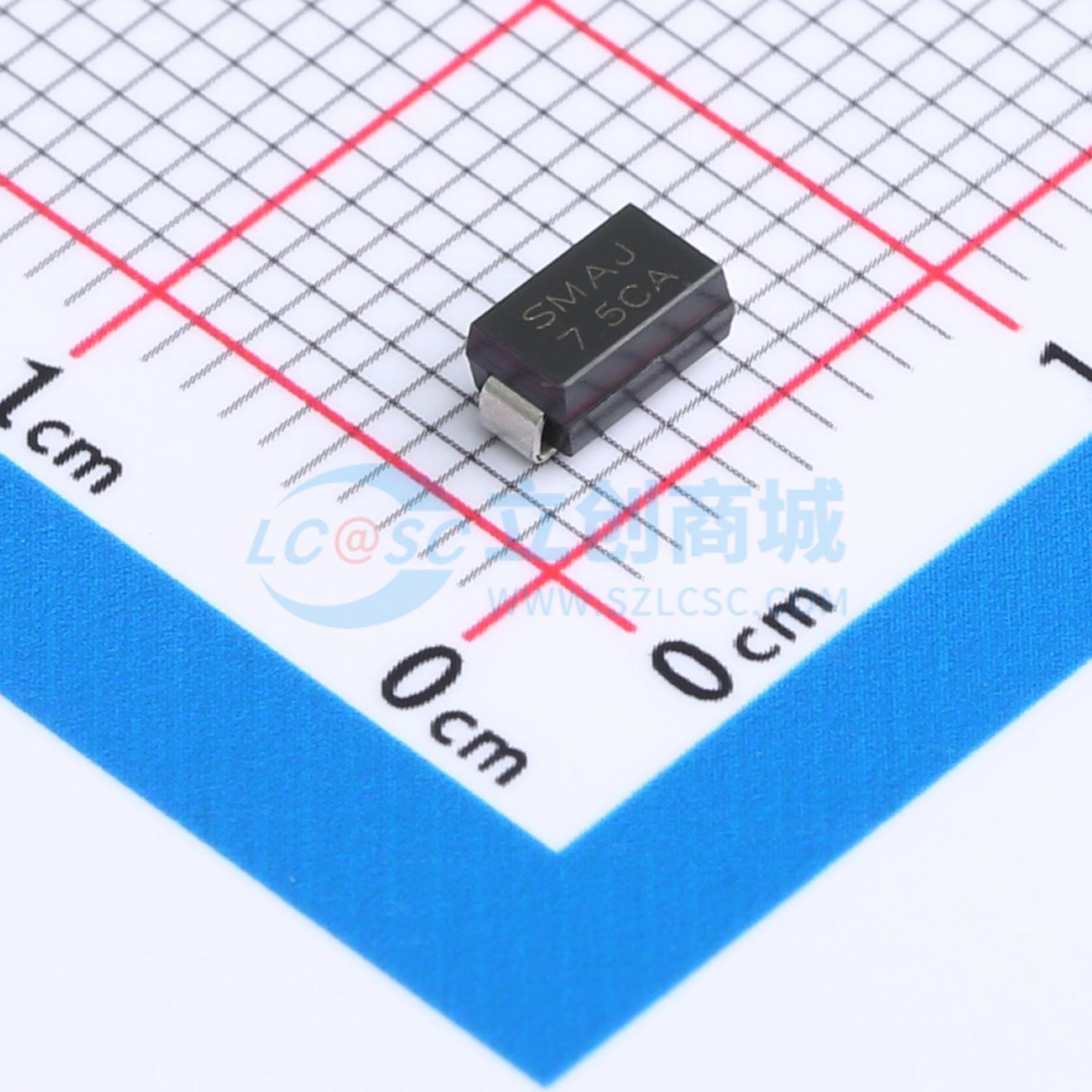 点击查看大图 SMAJ7.5CA实物图