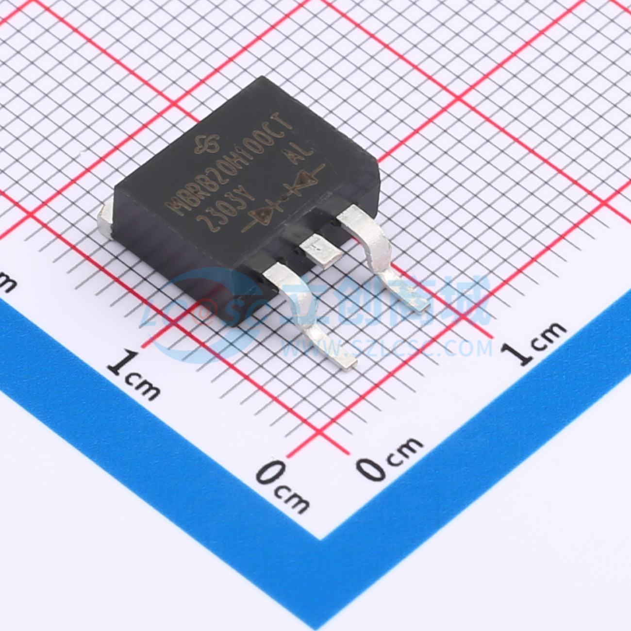 点击查看大图 MBRB20H100CT-E3/45实物图