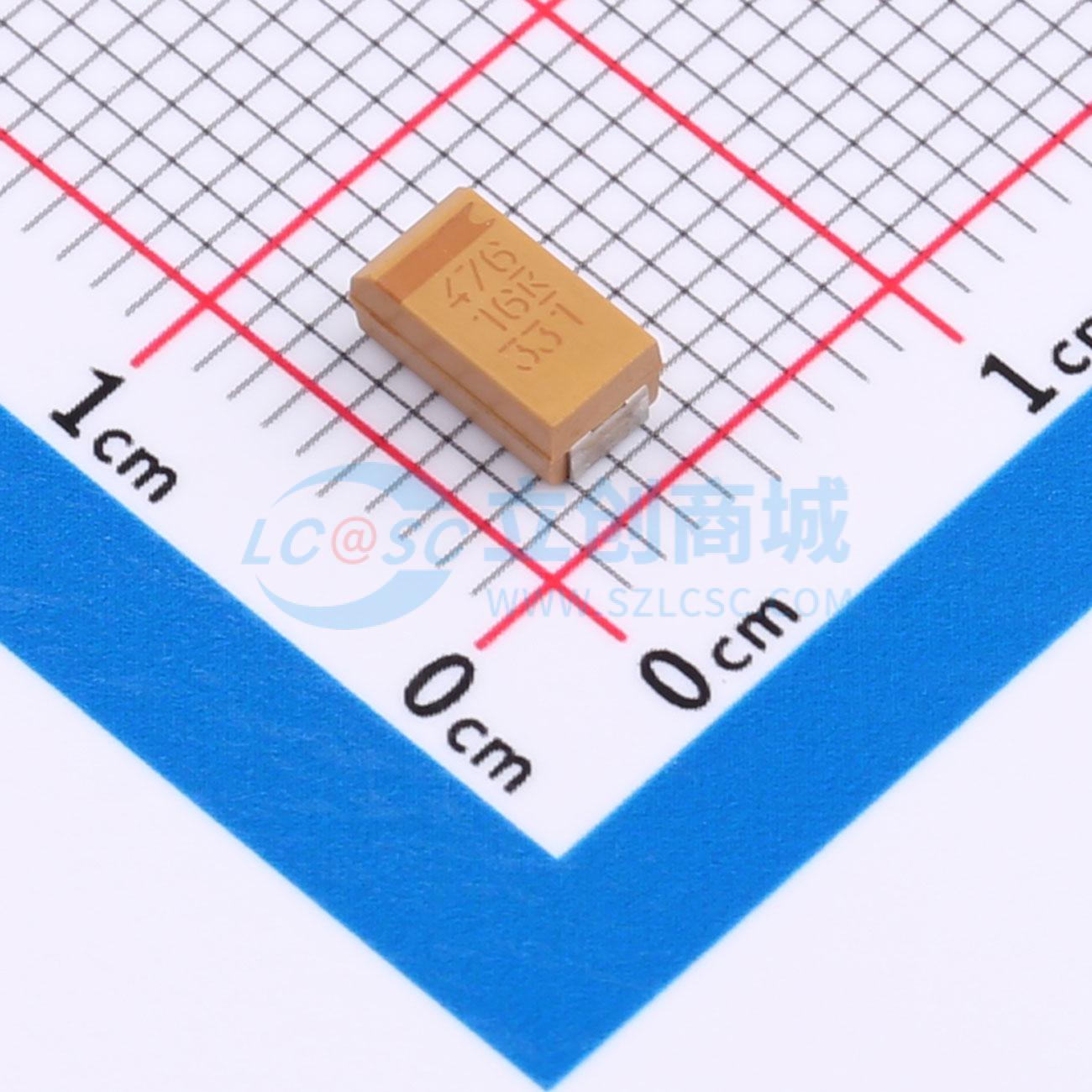 点击查看大图 T495C476K016ATE350实物图