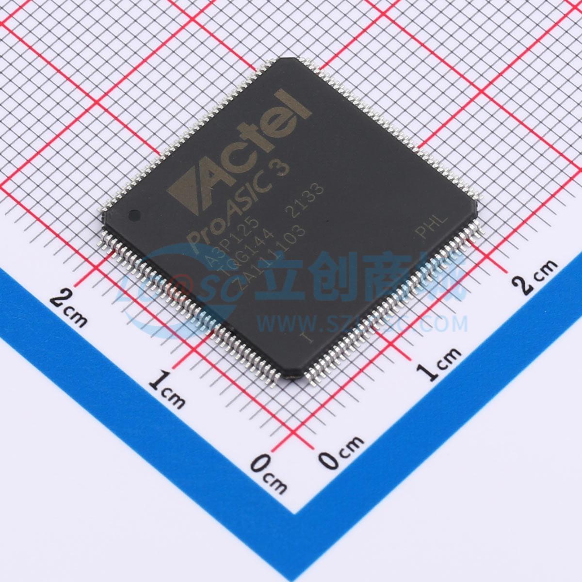 点击查看大图 A3P125-TQG144I实物图