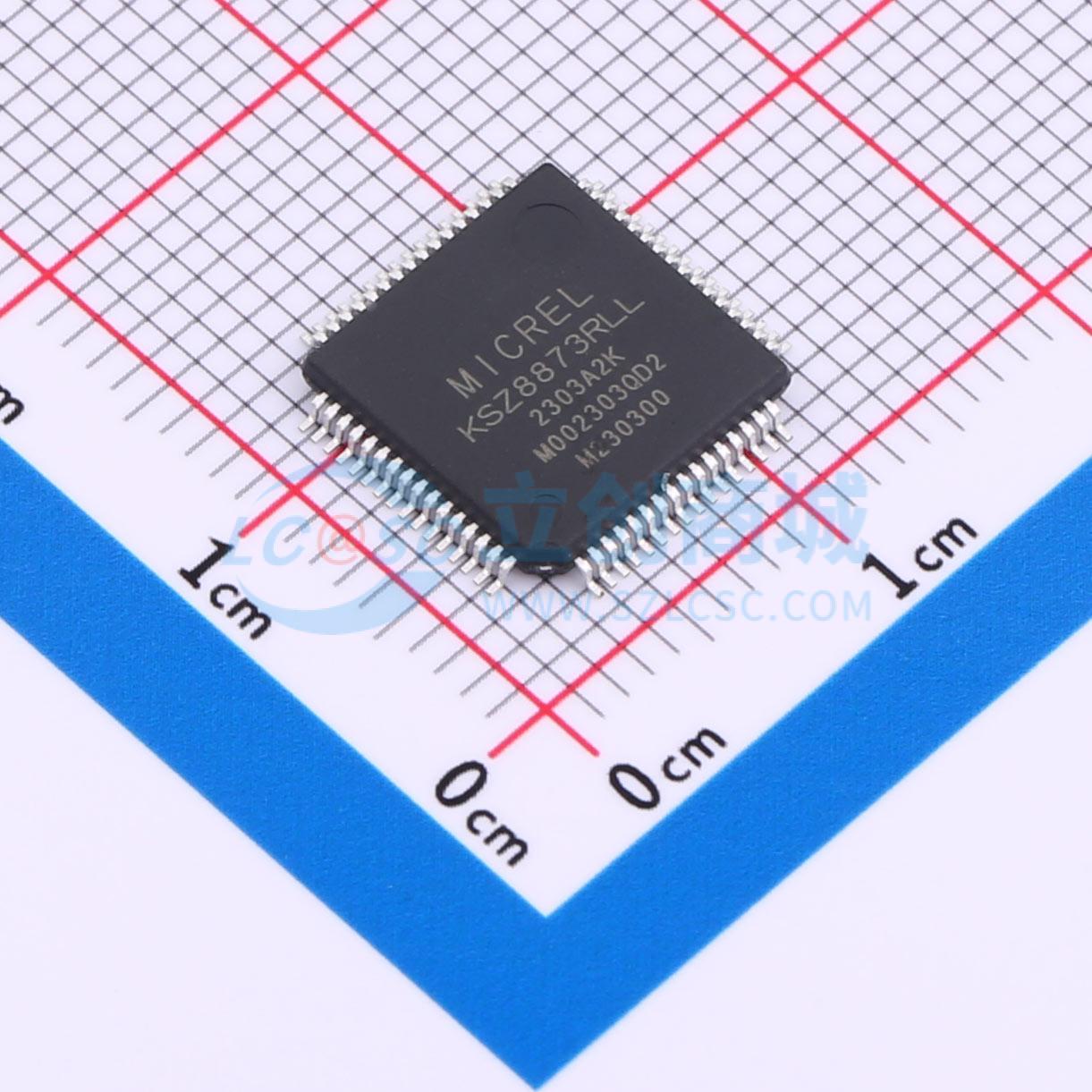 点击查看大图 KSZ8873RLL实物图