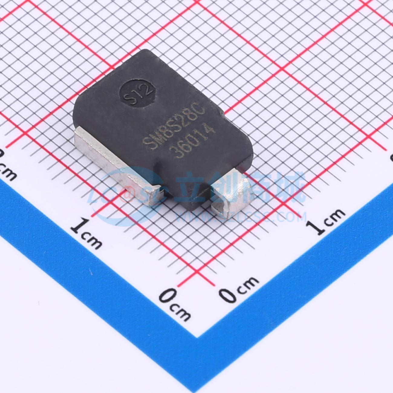 点击查看大图 SM8S28CA实物图