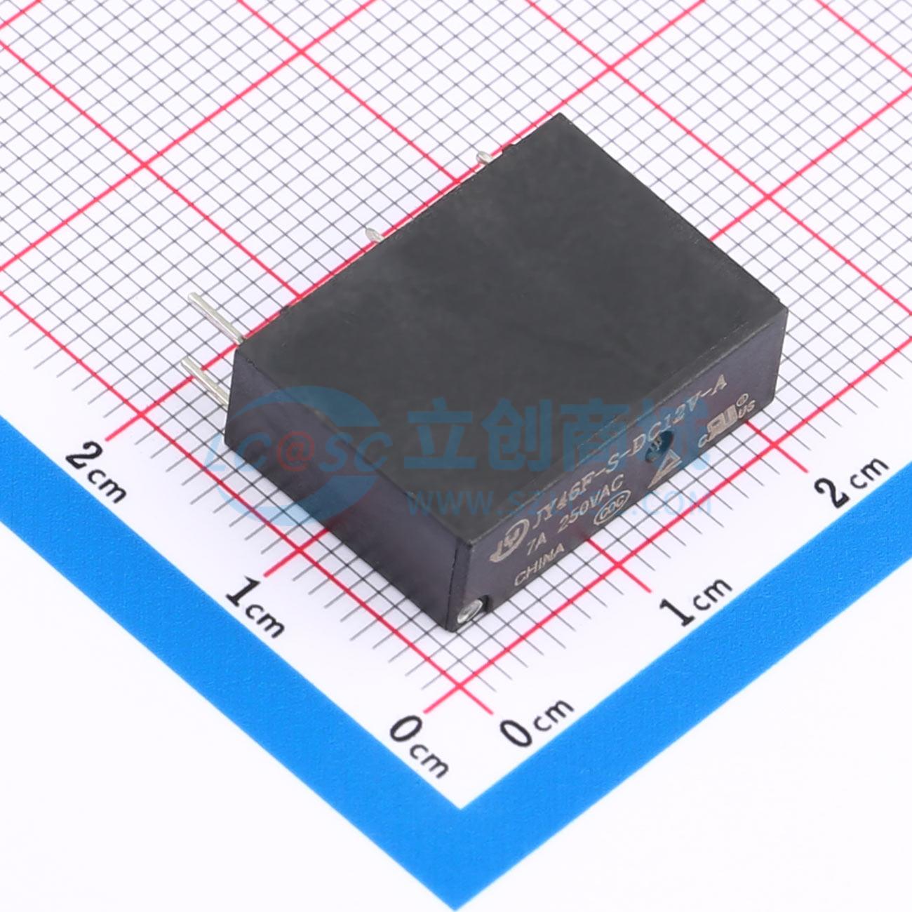 点击查看大图 JY46F-S-DC12V-A/7A实物图