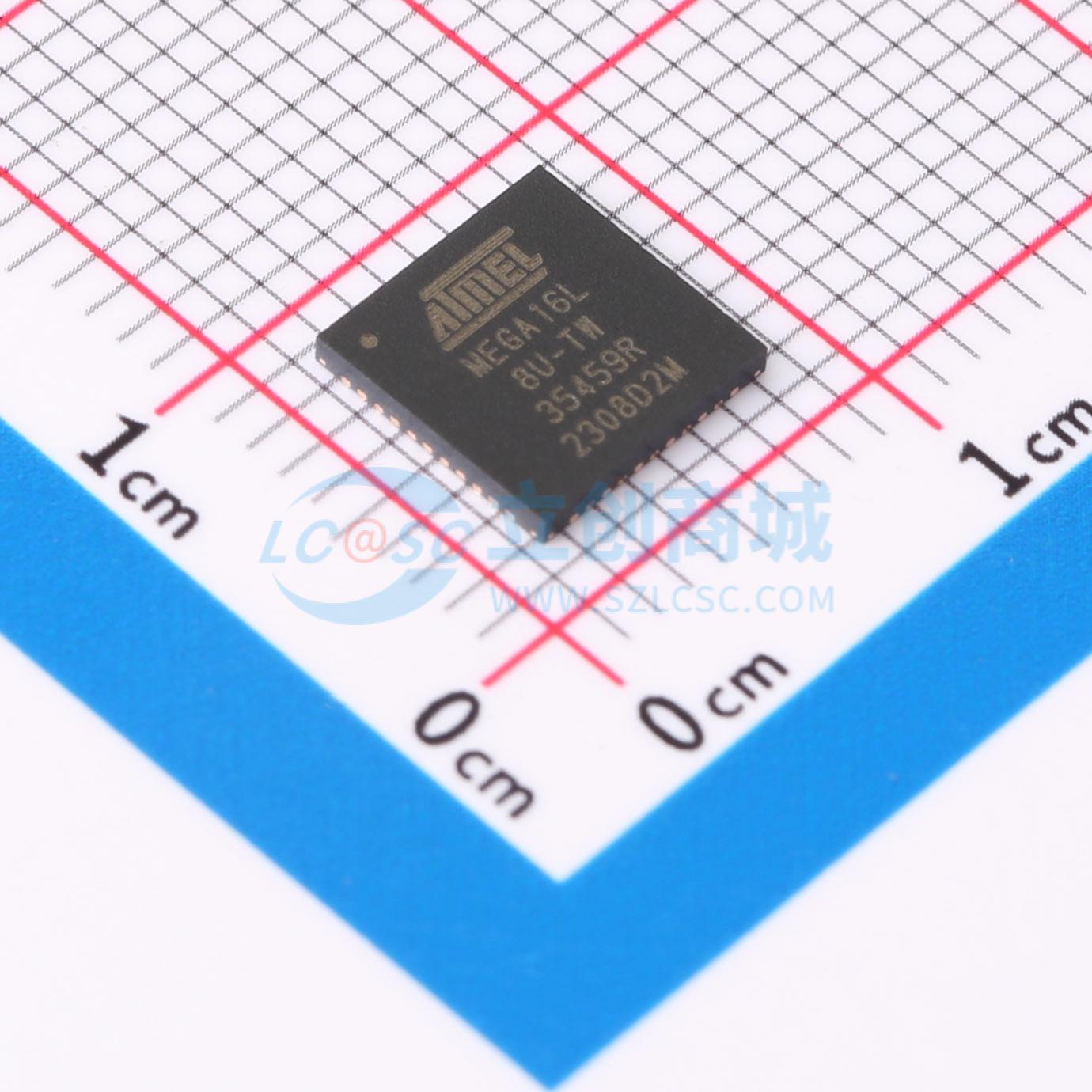 ATMEGA16L-8MU实物图