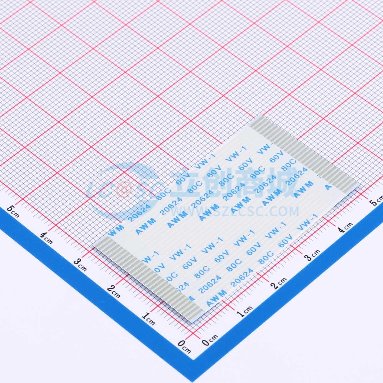 点击查看大图 HX FFC-1.0-28P-50mm实物图