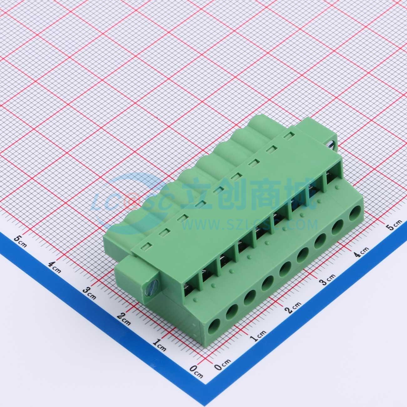 点击查看大图 DB2EKCM-5.08-9P-GN-S实物图