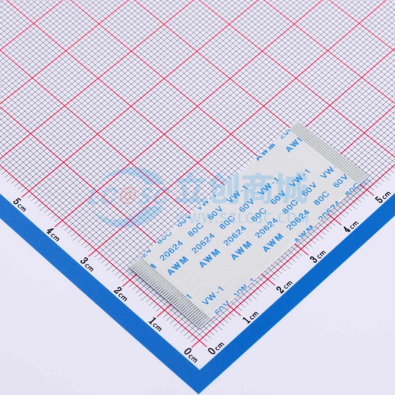 点击查看大图 HX FFC-0.5-40P-50mm实物图
