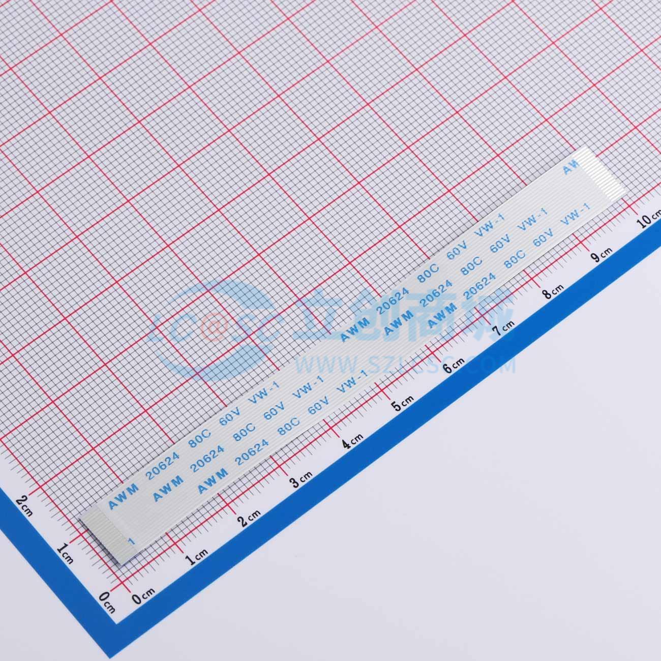 点击查看大图 HX FFC-0.5-20P-100mm实物图