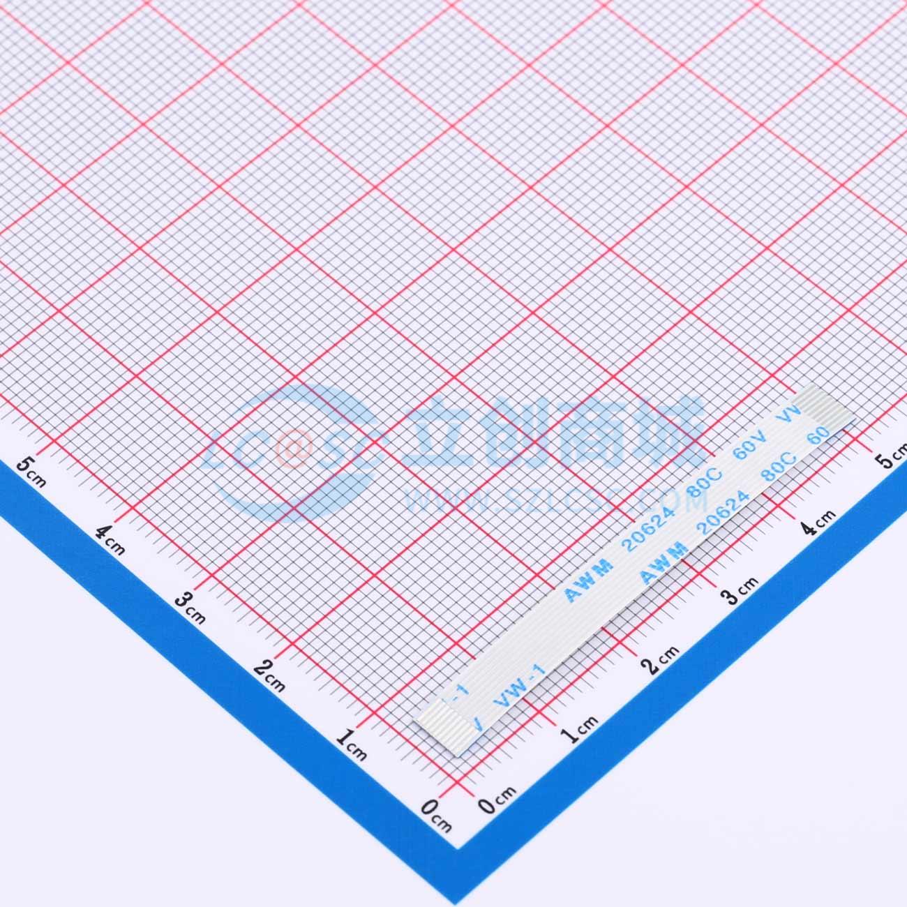 点击查看大图 HX FFC-0.5-10P-50mm实物图